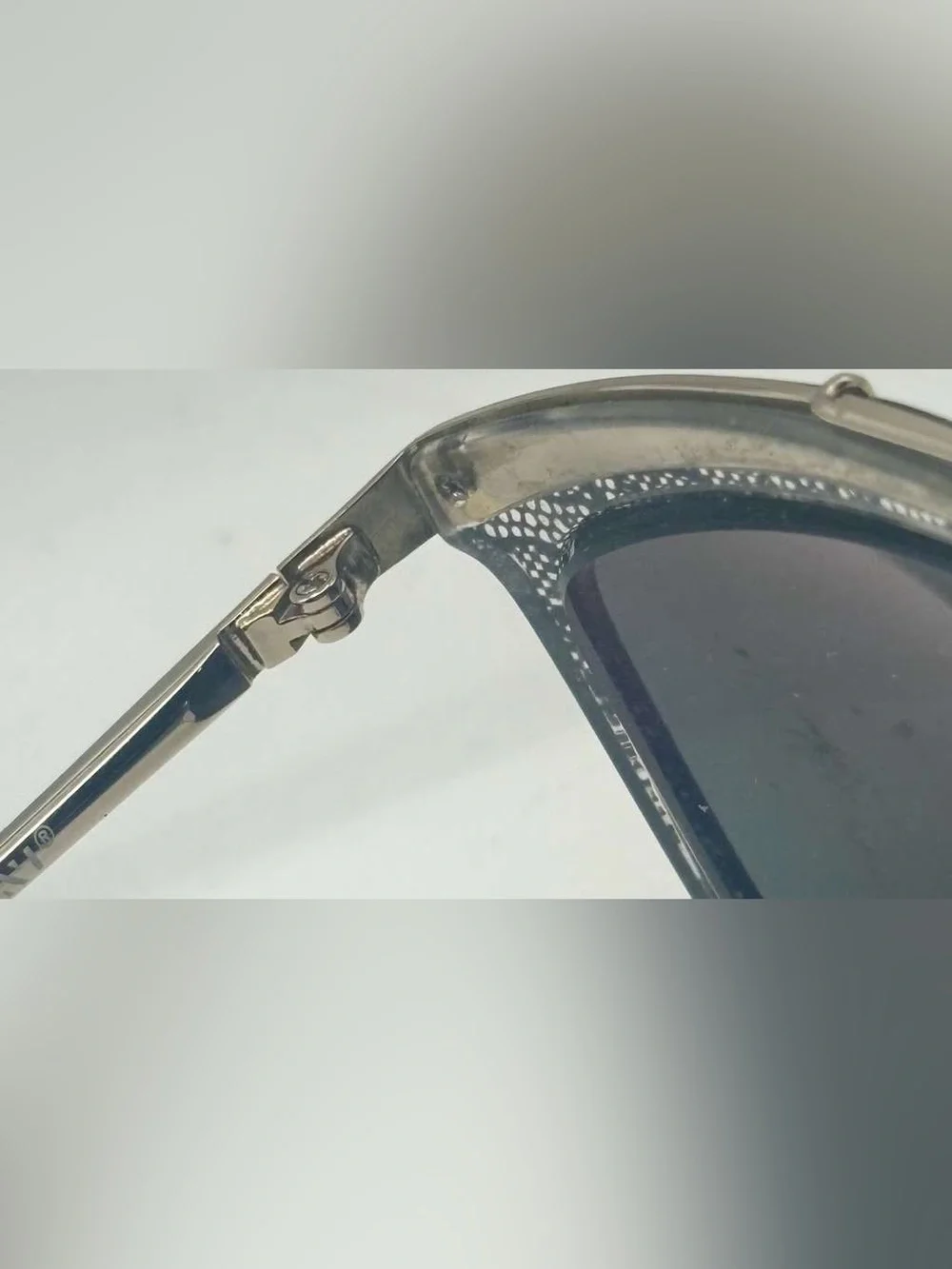 Zenni 1131221 Black Gold Translucent Oval Sunglasses Frames Only